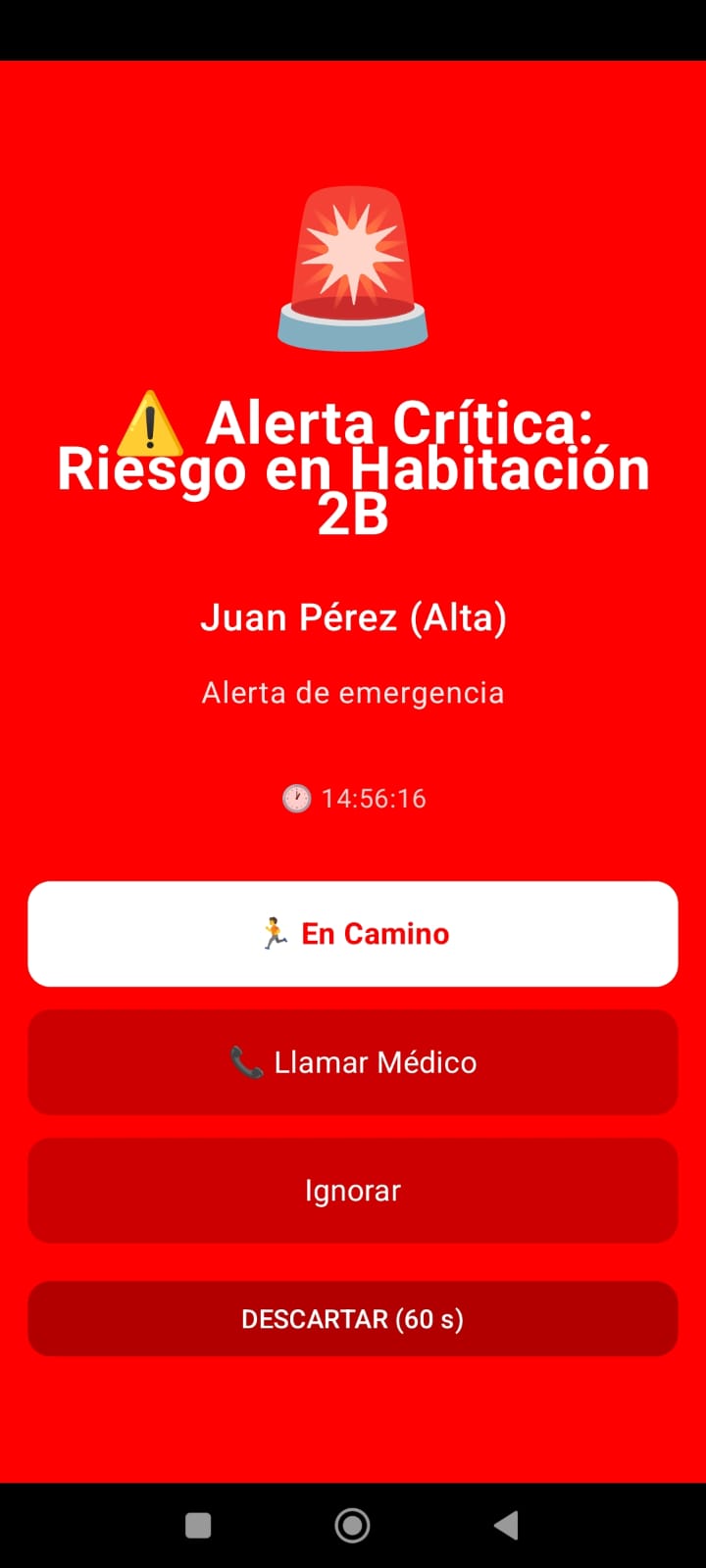 Aplicación Móvil - Alerta Crítica